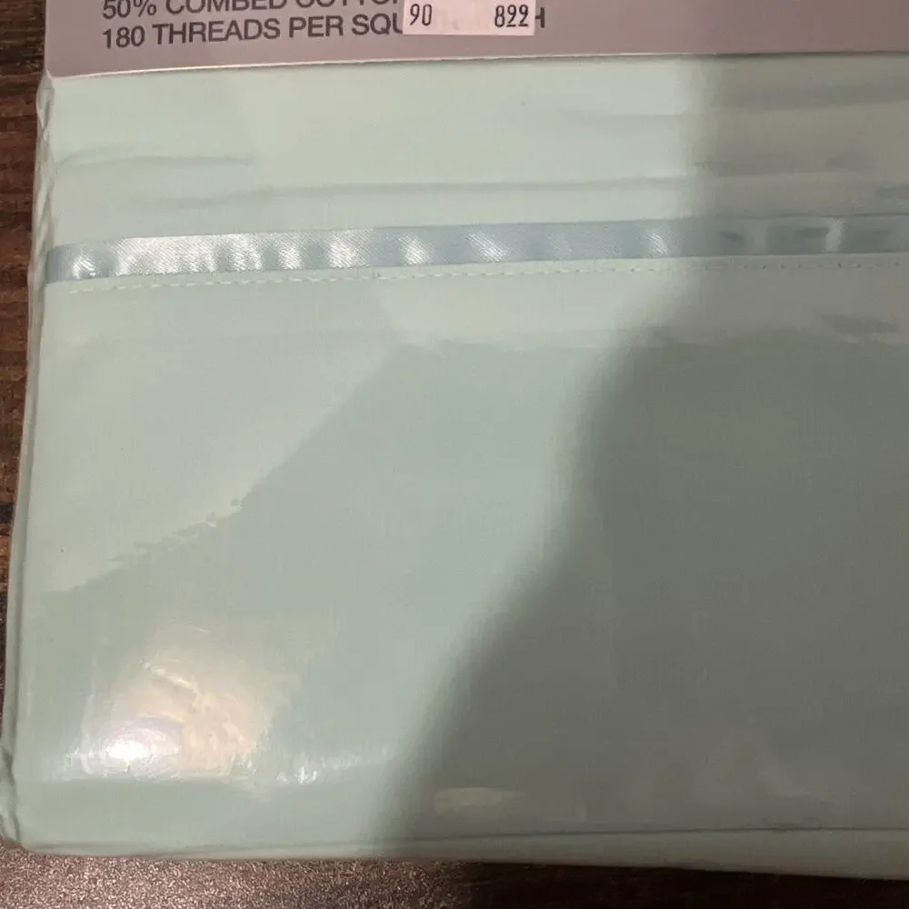 Tastemaker Ultra Touch mint green Full Size Flat & fitted VTG